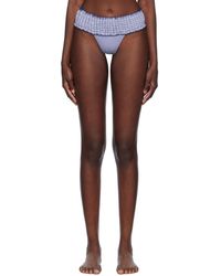 Frankie's Bikinis - ネイビー Sofie マイクロ ビキニボトム - Lyst