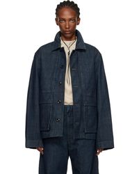 Lemaire - Boxy Denim Jacket - Lyst