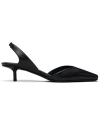 Loulou de Saison - Chaussures À Talon Betsy Noires En Cuir De Veau À Bride Arrière - Lyst