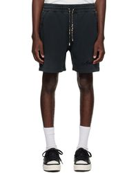 Amiri - Short Noir À Motif Cachemire Et À Effet Décoloré - Lyst