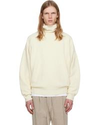 Fear Of God - Off- Wool Split High Neck Sweater - Lyst