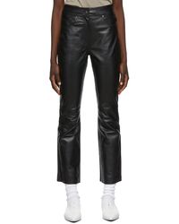 Stand Studio - Leather Avery Cropped Trousers - Lyst
