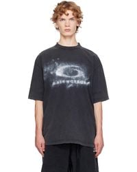 Balenciaga - Medium Fit Faded Loop T-Shirt - Lyst