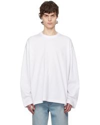 WOOYOUNGMI - ホワイト Flower Back ロゴ 長袖Tシャツ - Lyst