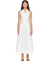 St. Agni - Halter Circle Hem Midi Dress - Lyst