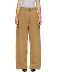 Studio Nicholson - Tan Chatto Trousers - Lyst