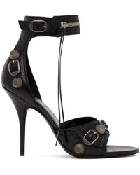 Balenciaga - Cagole 110Mm Leather Sandals - Lyst