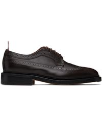 Thom Browne - Brown Classic Longwing Calf Leather Derbys - Lyst