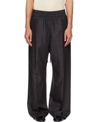 Fear Of God - Striped Wool Wide Leg Drawstring Trousers - Lyst