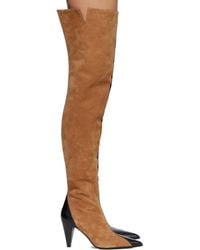 KHAITE - Tan & Harvey Over-The-Knee High Boots - Lyst