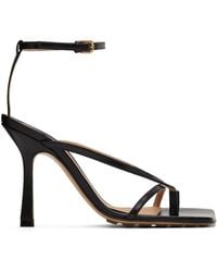 Bottega Veneta - Stretch Leather Heeled Sandals - Lyst
