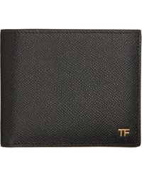 Tom Ford - Small Grain Leather Bifold Wallet - Lyst