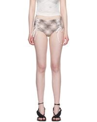 Collina Strada - Lace Up Panty Briefs - Lyst