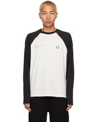 Moncler Genius - 7 Moncler Frgmt Hiroshi Fujiwara Black Printed Long Sleeve T-shirt - Lyst