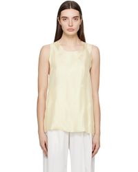 MM6 by Maison Martin Margiela - &ホワイト カットオフ タンクトップ - Lyst