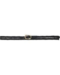 Anine Bing - Small Double Signature Link Braided Belt - Lyst