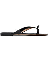 Ferragamo - ブラック Thin Bow サンダル - Lyst