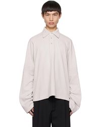 Acne Studios - Off-white Embossed Polo - Lyst