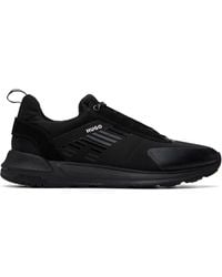 HUGO - Printed-Logo Sneakers - Lyst