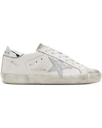 Golden Goose - En Goose ホワイト&シルバー Super-star スニーカー - Lyst