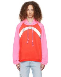 メンズ ERL レッド Swirl フーディ レッド | Lyst