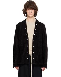 Rick Owens - Concordians Larry Fogpocket Leather Overshirt - Lyst