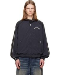 Palm Angels - Curved Logo Vintage Windbreaker Track Jacket - Lyst