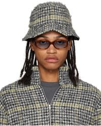 Our Legacy - Black & White Houndstooth Bucket Hat - Lyst