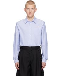 Marni - ブルー ロゴパッチ シャツ - Lyst