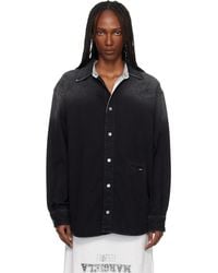 MM6 by Maison Margiela - Long-Sleeved Denim Shirt - Lyst