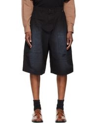 we11done - Washed Bermuda Cargo Shorts - Lyst