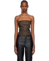 Reformation - Brown Giorgia Tank Top - Lyst