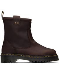 Dr. Martens - Anistone Lo Leather Biker Boots - Lyst