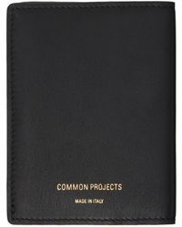 Common Projects - Portefeuille noir à estampe du logo - Lyst