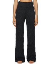 Skims Cosy Knit Lounge Trousers - Black
