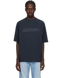 Jacquemus - T-shirt 'le t-shirt typo' bleu marine - Lyst