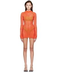 GUIZIO - Ssense限定 オレンジ ミニドレス - Lyst