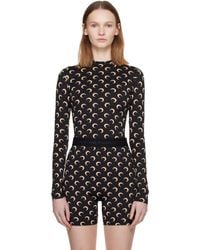 Marine Serre - Recycled Moon Jersey Second Skin Highneck Top - Lyst