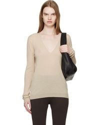 Rick Owens - Temple V Neck Pull Sweater - Lyst
