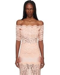 Rabanne - Off The Shoulder Lace Top - Lyst