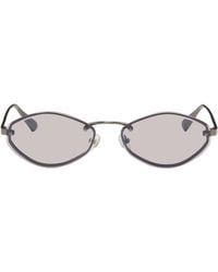 Jacquemus - Gunmetal Linda Farrow Edition 'The Bellini' Sunglasses - Lyst