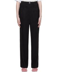 MSGM - Pantalon noir à boxer intégré - Lyst
