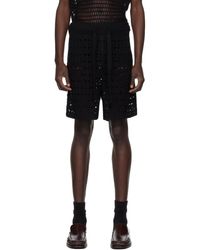 Commas - Short Noir À Cordon Coulissant - Lyst