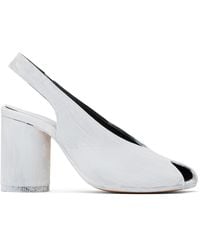 MM6 by Maison Martin Margiela - Painted Anatomic Heeled Sandals - Lyst