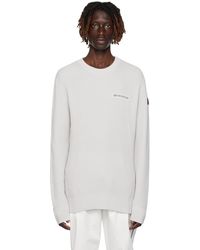 Moncler - Off-white Bonded Sweater - Lyst