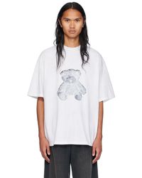We11Done ♥ Teddy Ringer T-Shirt /追跡付 we11done Colorful Teddy Ringer T-Shirt in Gray for Men | Lyst