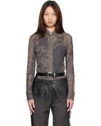 Acne Studios - Lace Corset Shirt - Lyst