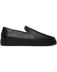 HUGO - Logo Stamp Loafers - Lyst