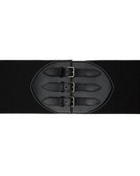 Alaïa - Black Three-buckle Corset Belt - Lyst