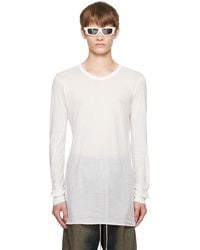 Rick Owens - Off- Concordians Basic Ls T-Shirt - Lyst